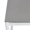 Armen Living Royal 4 Piece White Aluminum and Teak Outdoor Seating Set with Light Gray Cushions 840254332874 - alternate 3